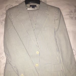 *NWOT*Land's End Size 14 Seersucker Suit (w/pants)